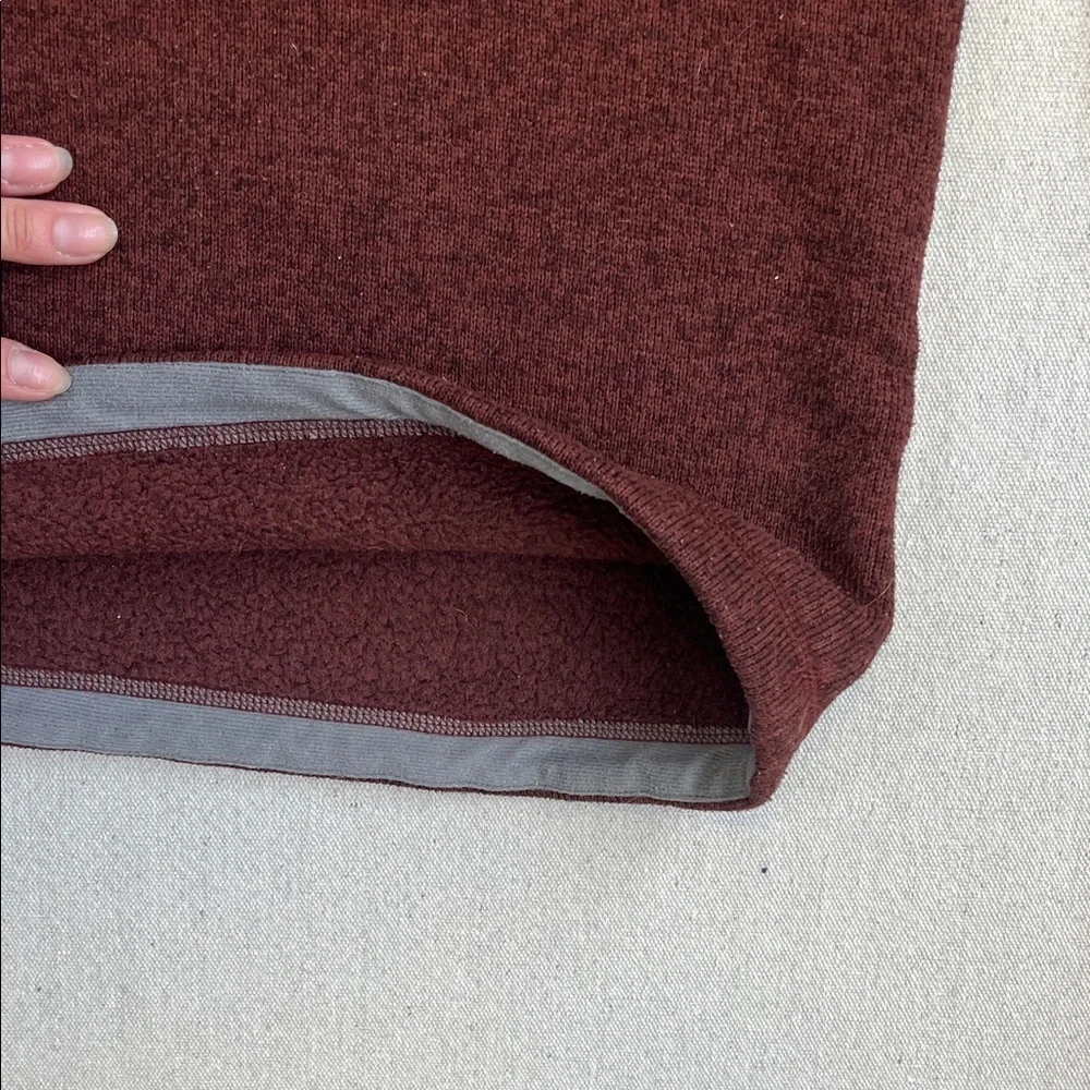 The North Face Men's Maroon Quarter Zip Sweater